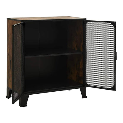 Storage Cabinet 72x36x82 cm Metal and MDF 1