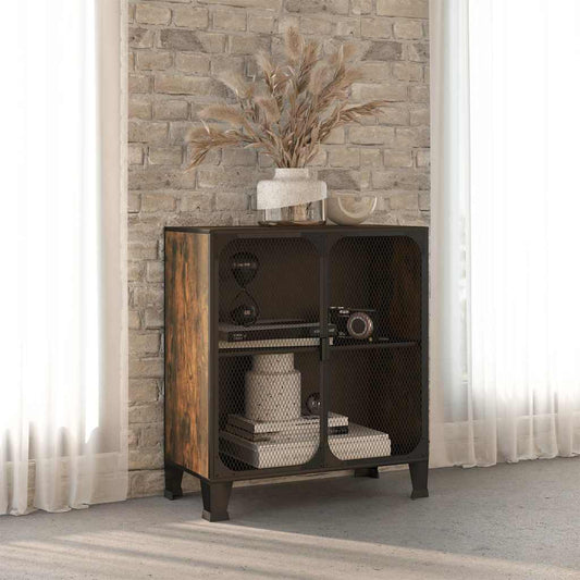 Storage Cabinet 72x36x82 cm Metal and MDF 1