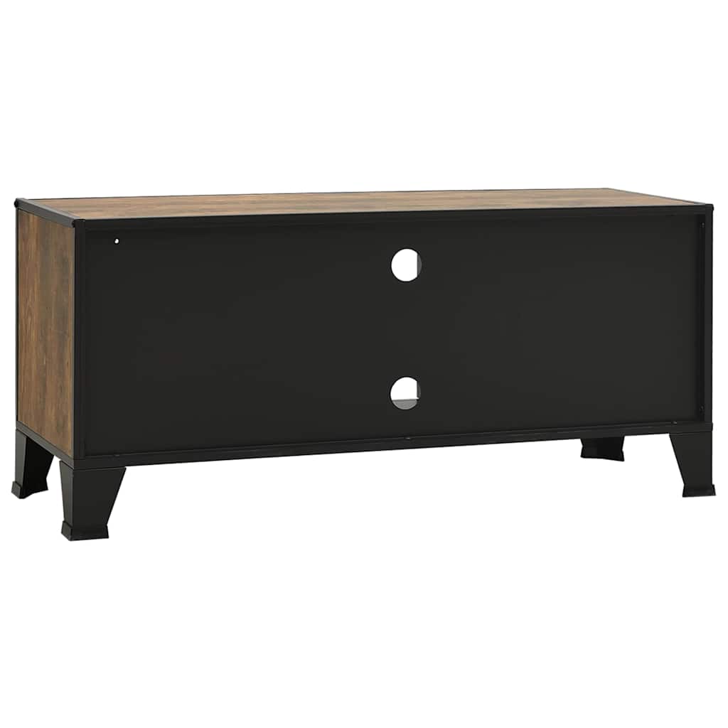 vidaXL TV Cabinet | Rustic brown | MDF, Metal | Large | Rustic Brown TV Cabinet 5