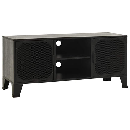 vidaXL TV Cabinet | Grey | MDF | 105 cm | TV Cabinet | Rectangular | Industrial 2
