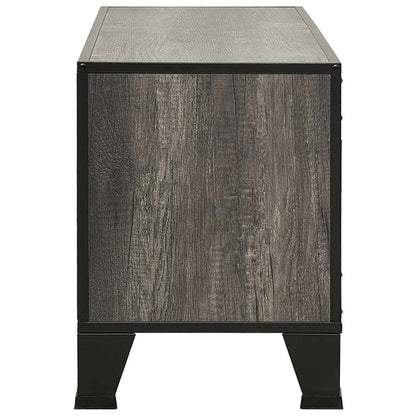 vidaXL TV Cabinet | Grey | MDF | 105 cm | TV Cabinet | Rectangular | Industrial 4