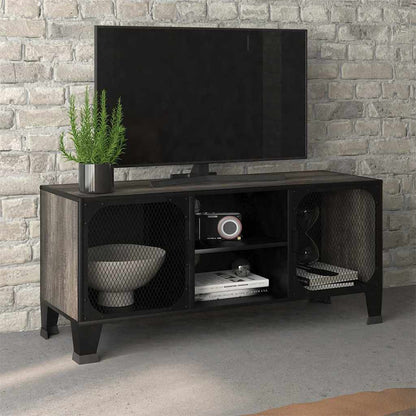 vidaXL TV Cabinet | Grey | MDF | 105 cm | TV Cabinet | Rectangular | Industrial 1