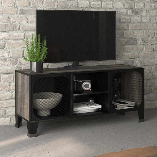 vidaXL TV Cabinet | Grey | MDF | 105 cm | TV Cabinet | Rectangular | Industrial 1