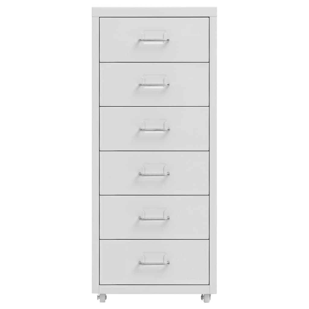vidaXL Mobile File Cabinet | Grey | Metal | Medium | Storage 2
