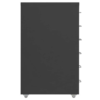 vidaXL Mobile File Cabinet Anthracite 28x41x69 cm Metal 3