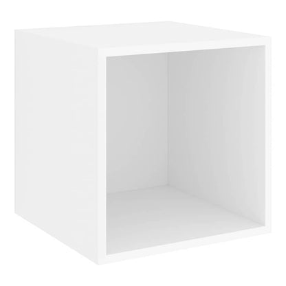 5 Piece TV Cabinet Set Engineered Wood White