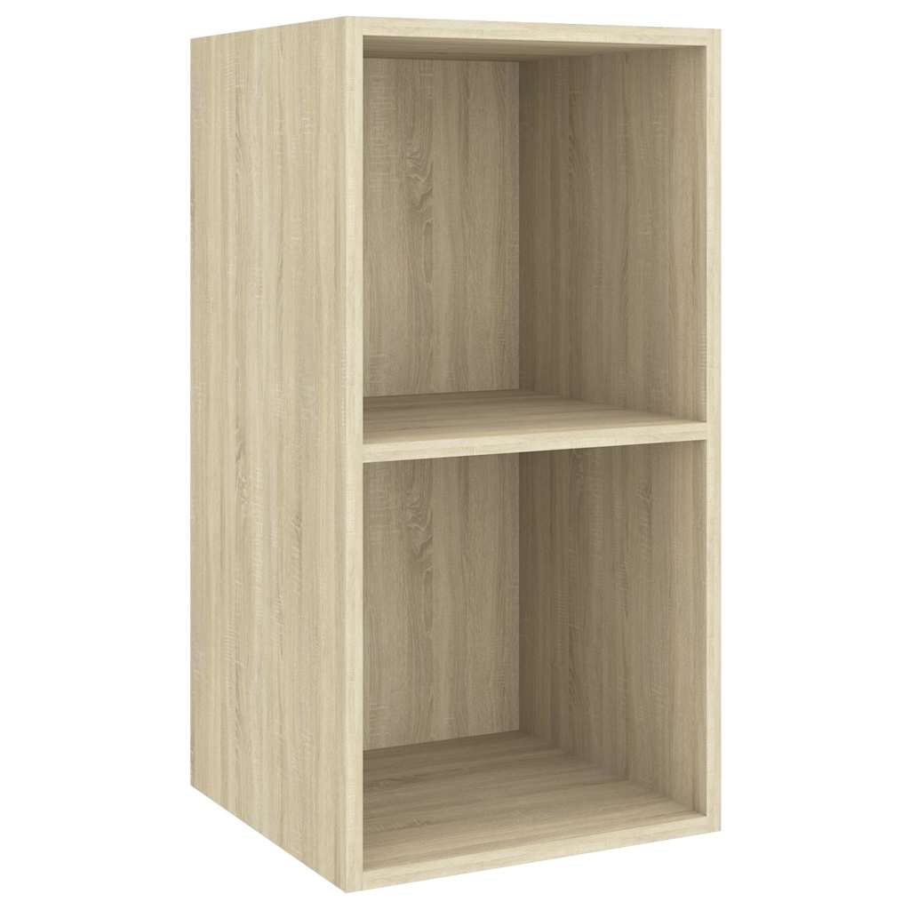 vidaXL TV Cabinet | Set of 2 | Sonoma Oak | Engineered Wood | TV Cabinet 4