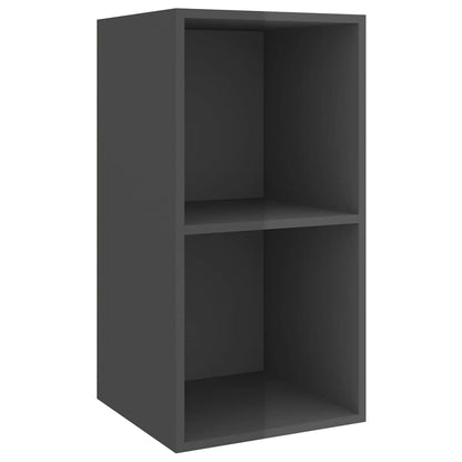 vidaXL TV Cabinet | Set of 2 | High gloss grey | Engineered wood | TV Cabinet 4