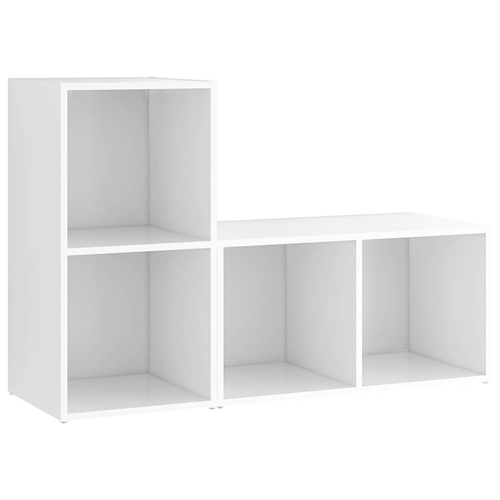 vidaXL TV Cabinets 2 pcs White 72x35x36.5 cm Engineered Wood 2