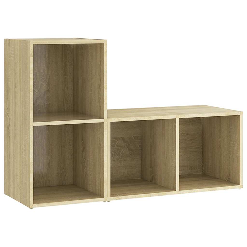vidaXL TV Cabinet | Sonoma Oak | Engineered Wood | Medium | TV Cabinet 2