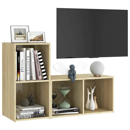 vidaXL TV Cabinet | Sonoma Oak | Engineered Wood | Medium | TV Cabinet 3