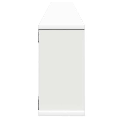 Wall Cube Shelf 100x15x30 cm Engineered Wood 2 pcs White