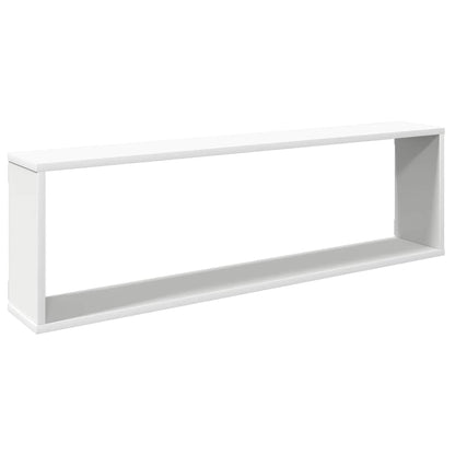 vidaXL Wall Cube Shelf 4 pcs White 100x15x30 cm Engineered Wood 5