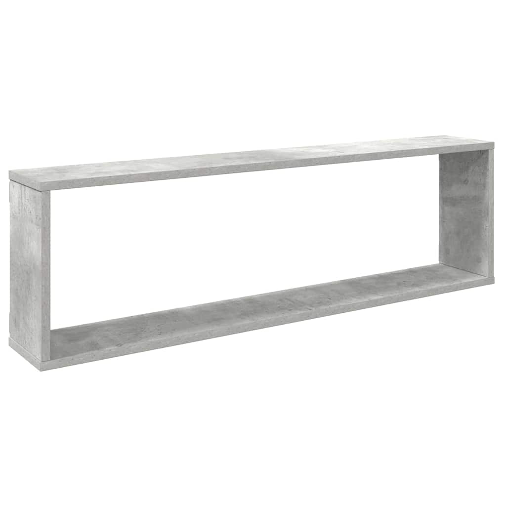 vidaXL Wall Shelf | Set of 4 | Concrete Grey | Engineered Wood | 100x15x30 cm 5