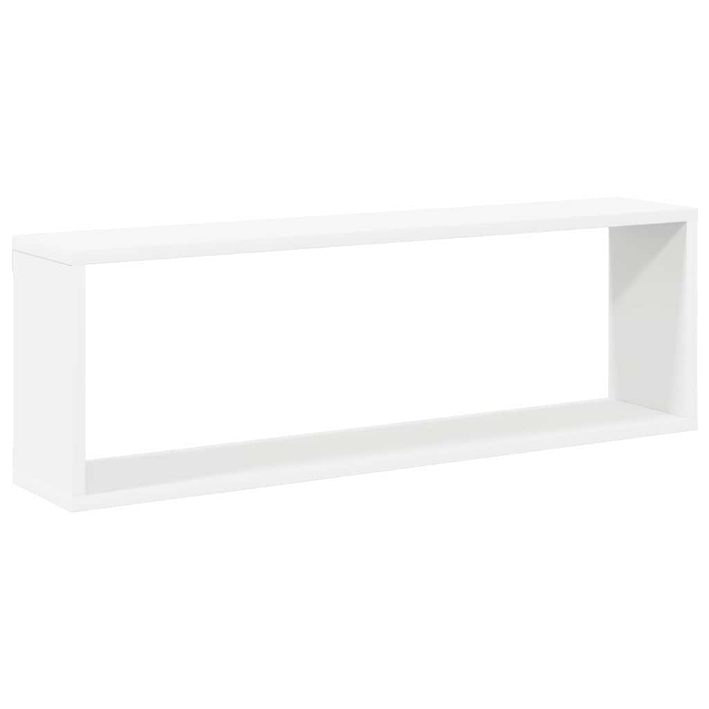 vidaXL Wall Shelf |  Set of 2 | White | Engineered wood | 80 x 15 x 26.5 cm 5