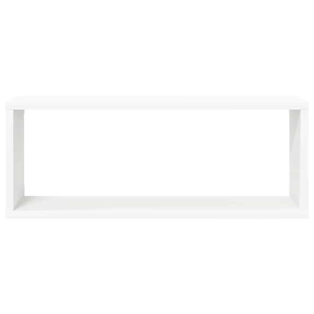 vidaXL Wall Cube Shelf 4 pcs White 60x15x23 cm Engineered Wood 5