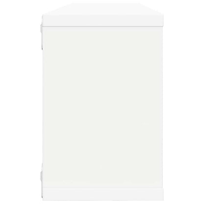 vidaXL Wall Cube Shelf 4 pcs White 60x15x23 cm Engineered Wood 6