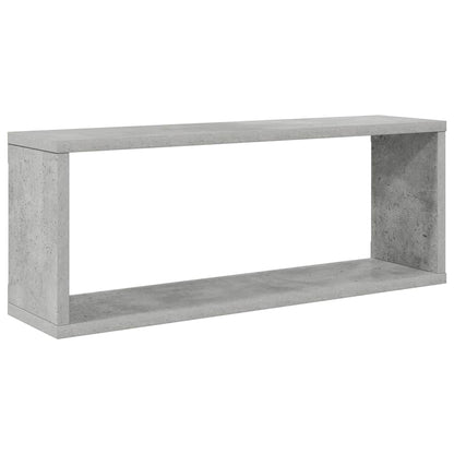 vidaXL Wall Cube Shelf 6 pcs Concrete Grey 60x15x23 cm Engineered Wood 4