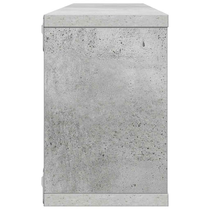 vidaXL Wall Cube Shelf 6 pcs Concrete Grey 60x15x23 cm Engineered Wood 6