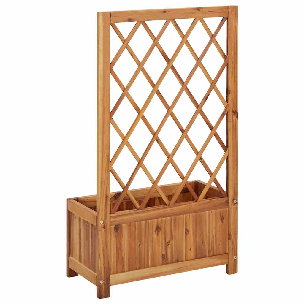 vidaXL Garden Raised Bed | Natural wood colour | Solid acacia wood | Medium 6
