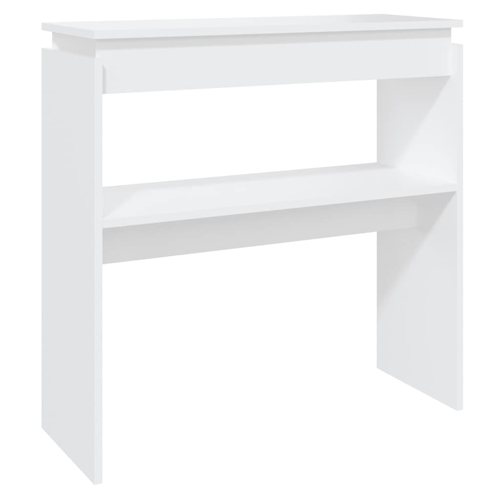 808314 vidaXL Console Table White 80x30x80 cm Engineered Wood 2