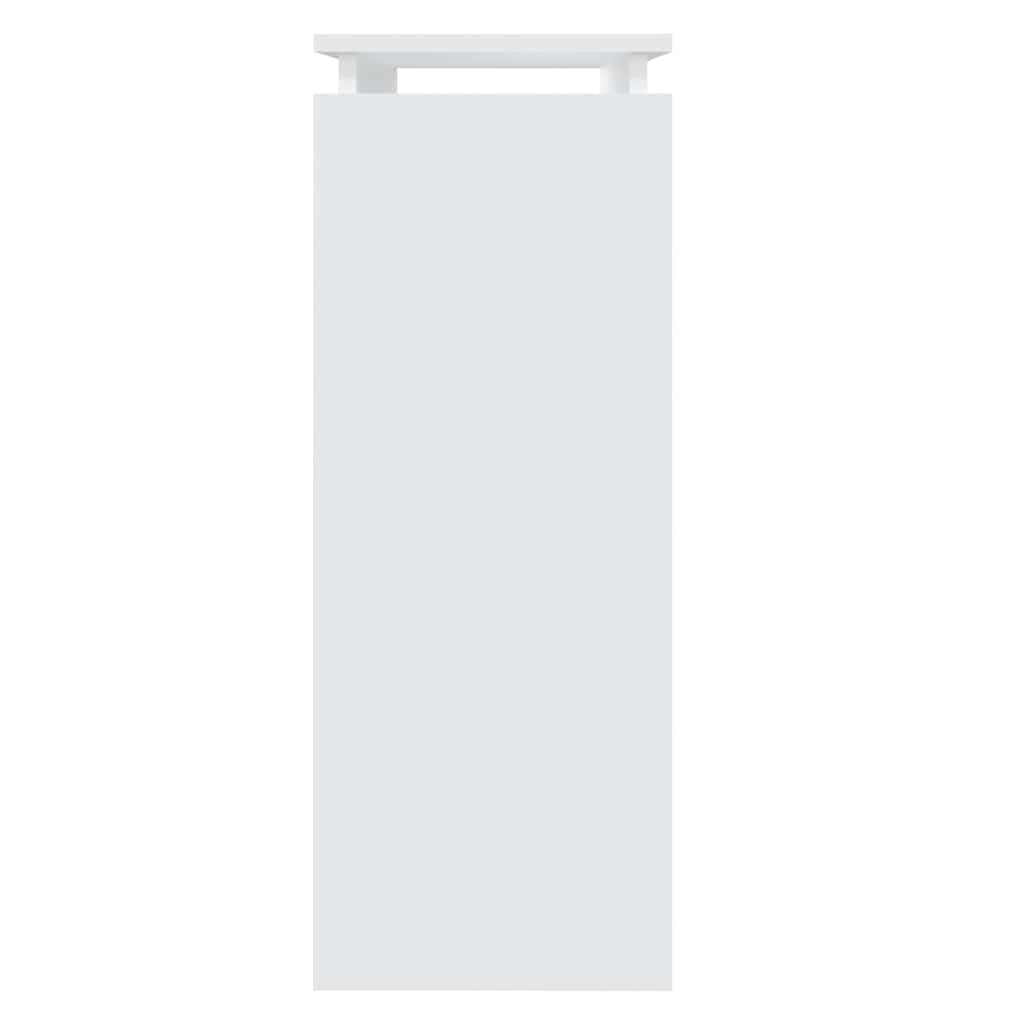 808314 vidaXL Console Table White 80x30x80 cm Engineered Wood 4
