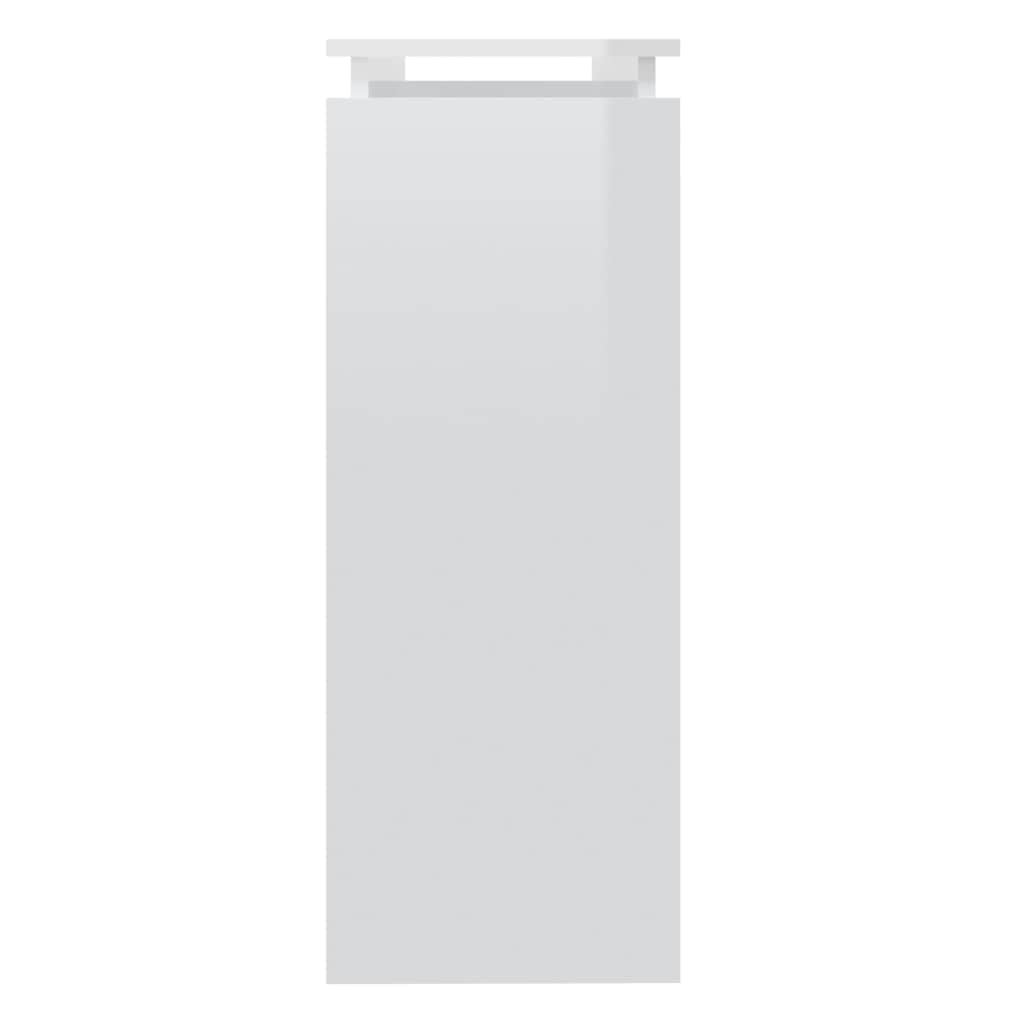 808329 vidaXL Console Table High Gloss White 102x30x80 cm Engineered Wood 4