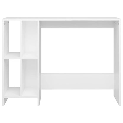 vidaXL Desk | White | Engineered wood | 102.5x35x75 cm | Shelving | Corner Desk 3