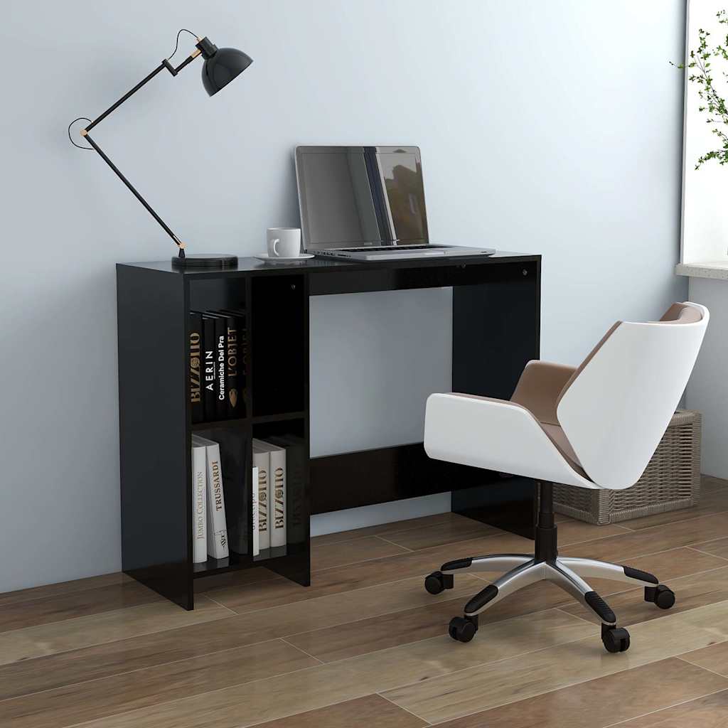 vidaXL Desk | Black | Engineered wood | Compact | Desk | Rectangular | Modern 1