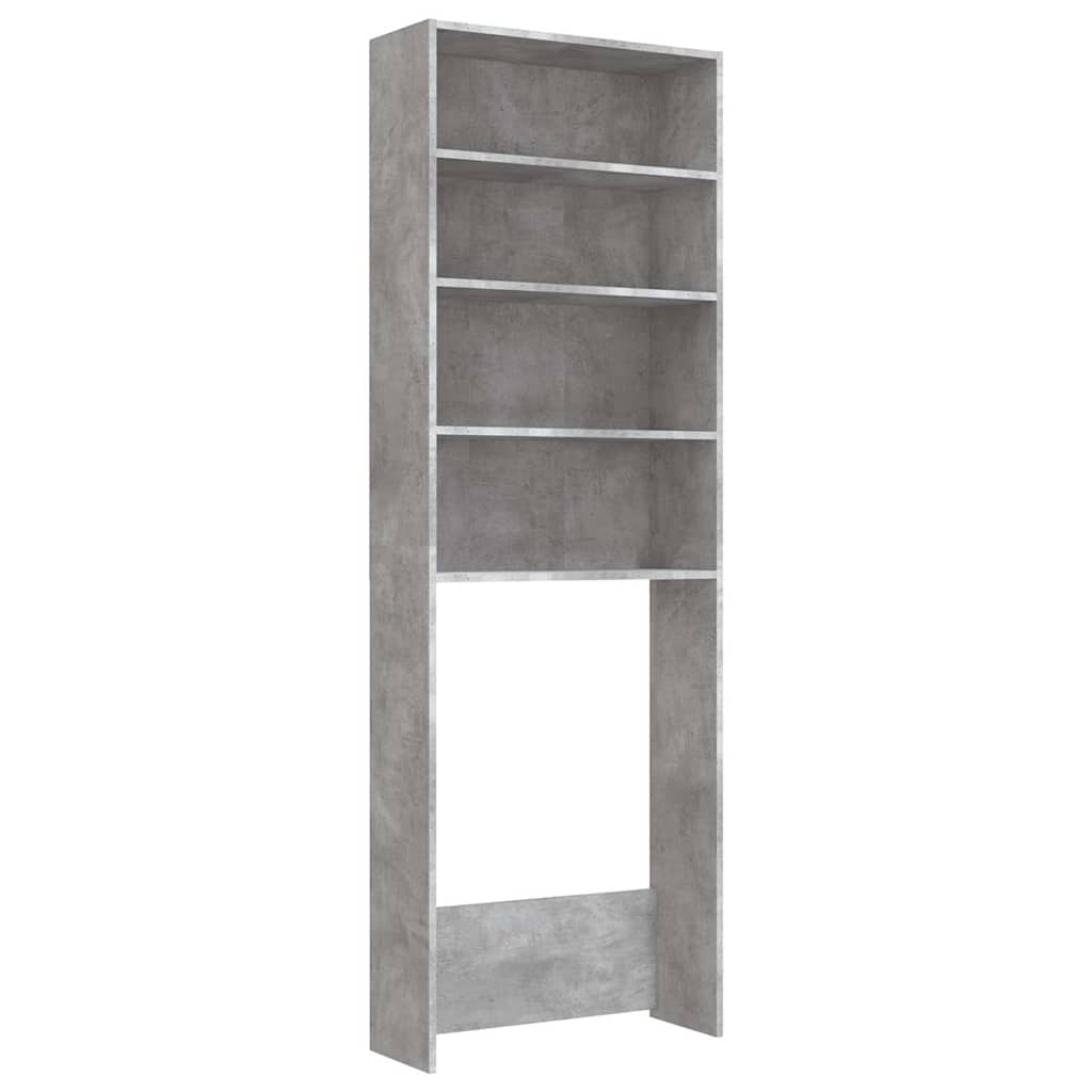 Washing Machine Cabinet 64x24x190 cm Concrete grey