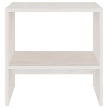 vidaXL Bedside Cabinet | Set of 2 | White | Solid pinewood | Compact 5