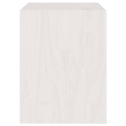 vidaXL Bedside Cabinet | Set of 2 | White | Solid pinewood | Compact 6