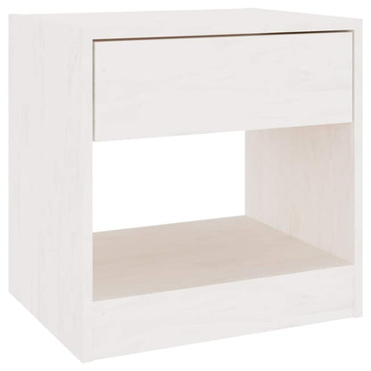 vidaXL Bedside Cabinet | Set of 2 | White | Solid pinewood | Small 5