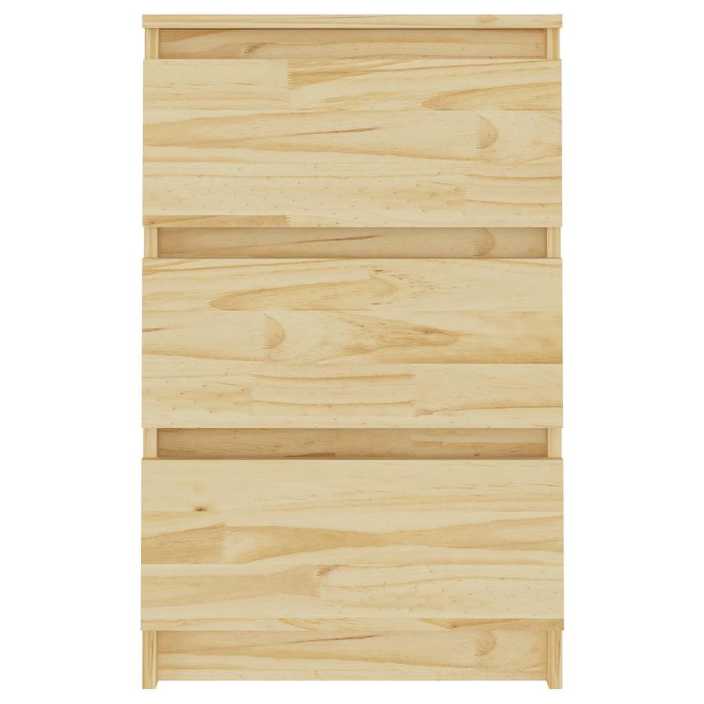 vidaXL Bedside Cabinet | Untreated Pine | Solid Pine Wood | Bedside Cabinet 4