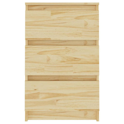 vidaXL Bedside Cabinet | Untreated Pine | Solid Pine Wood | Bedside Cabinet 4