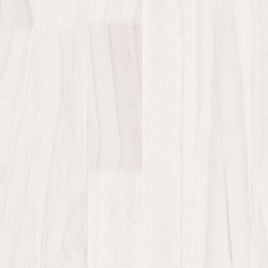 vidaXL Bedside Cabinet | White | Solid pine wood | 40 x 29.5 x 64 cm 6
