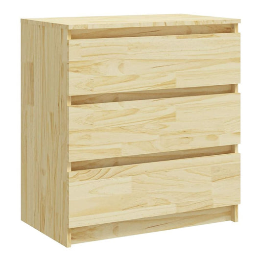 Bedside Cabinet 60x36x64 cm Solid Wood Pine Natural