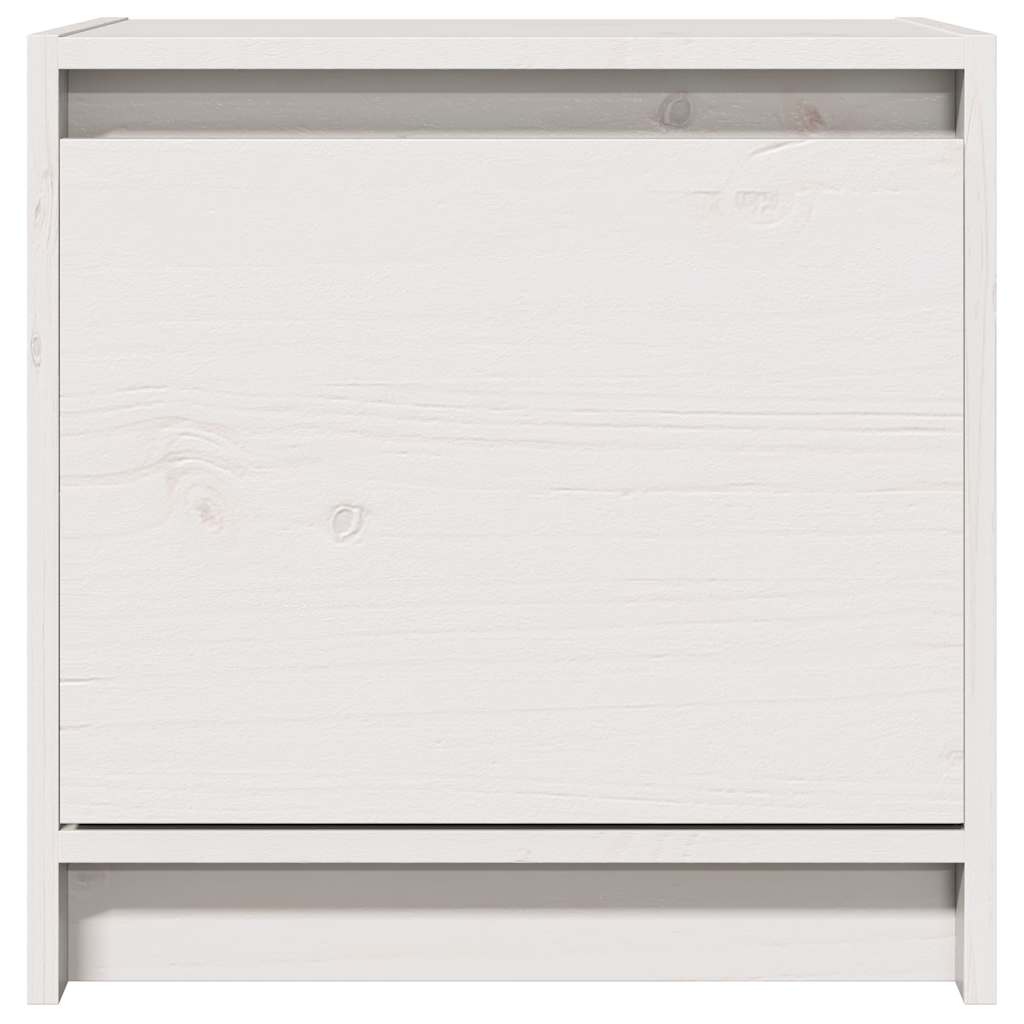 vidaXL Bedside Cabinet |  Set of 2 | White | Solid pinewood | Small 3