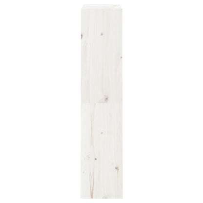 vidaXL Book Cabinet/Room Divider White 60x30x135.5 cm Solid Wood Pine 6