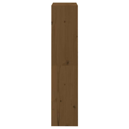 vidaXL Book Cabinet | Honey brown | Solid pinewood | Medium | Book Cabinet 6