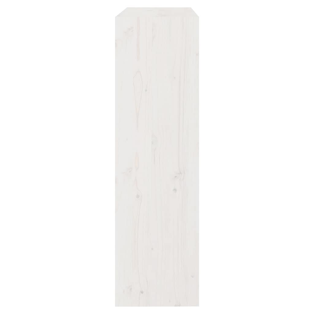vidaXL Book Cabinet/Room Divider White 80x30x103,5 cm Solid Wood Pine 5