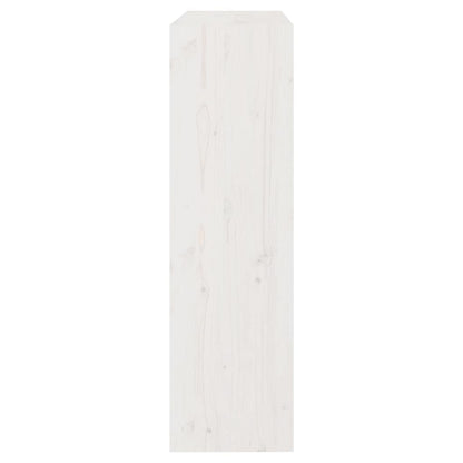vidaXL Book Cabinet/Room Divider White 80x30x103,5 cm Solid Wood Pine 5