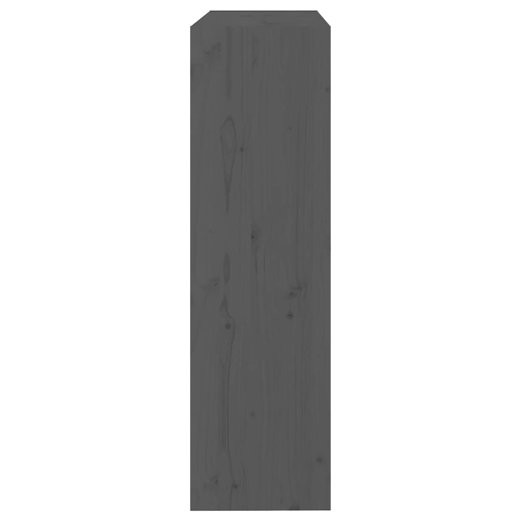 vidaXL Book Cabinet/Room Divider Grey 80x30x103,5 cm Solid Wood Pine 5
