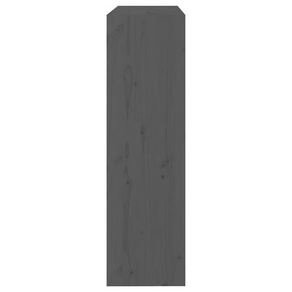 vidaXL Book Cabinet/Room Divider Grey 80x30x103,5 cm Solid Wood Pine 5