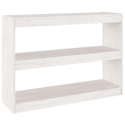 vidaXL Book Cabinet Room Divider White 100x30x71.5 cm Pinewood 2