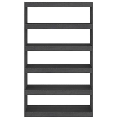 vidaXL Book Cabinet | Grey | Solid Pinewood | 100 x 30 x 167.5 cm | Book Cabinet 5