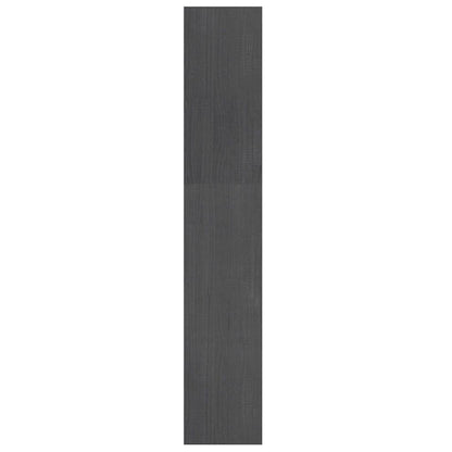 vidaXL Book Cabinet | Grey | Solid Pinewood | 100 x 30 x 167.5 cm | Book Cabinet 6