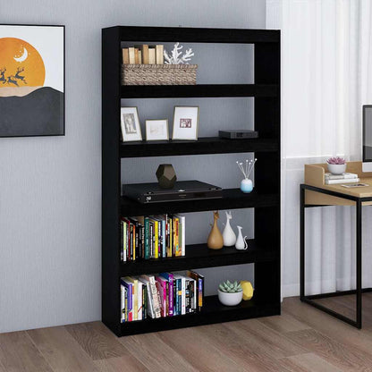 vidaXL Book Cabinet/Room Divider 100x30x103 cm Solid Wood Pine