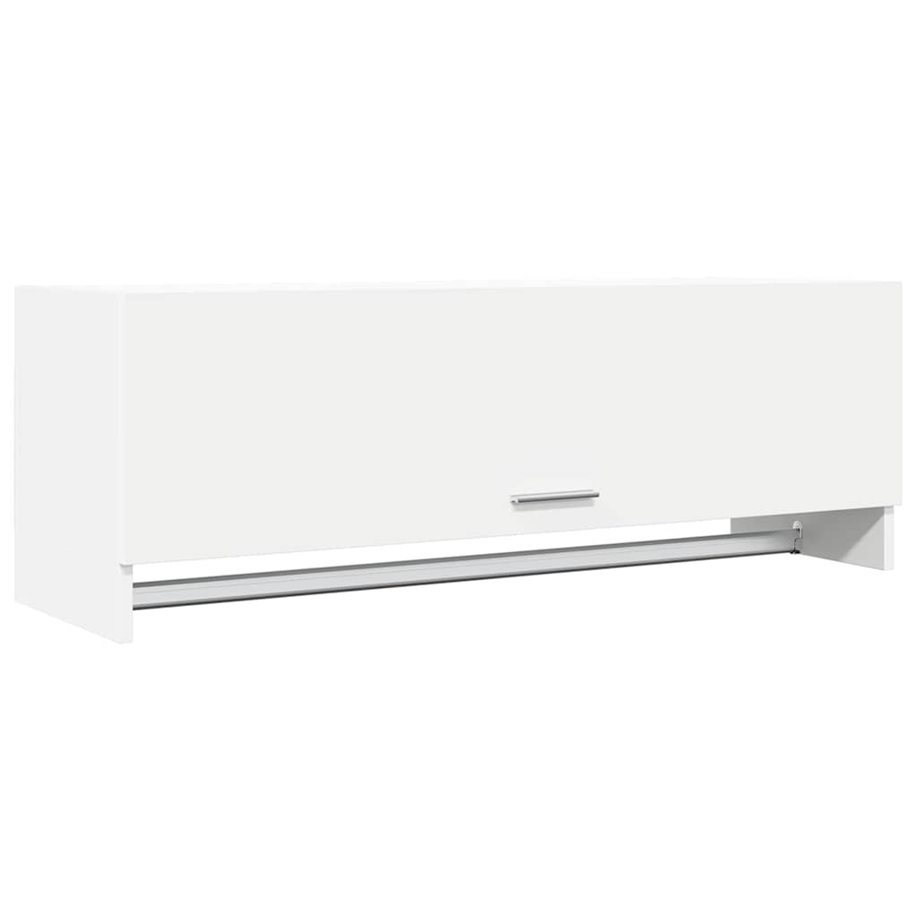 808233 vidaXL Wardrobe White 100x32,5x35 cm Engineered Wood 2