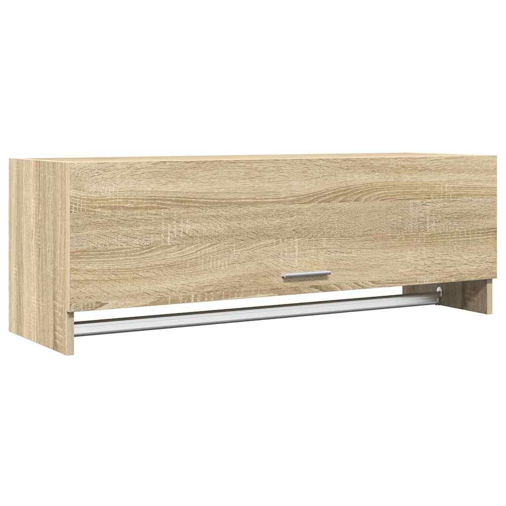808236 vidaXL Wardrobe Sonoma Oak 100x32,5x35 cm Engineered Wood 2
